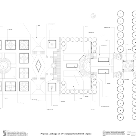 Large formal garden